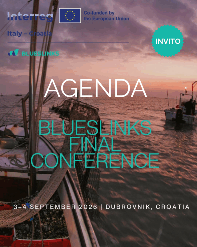 invito e programma BLUESLINKS IT-HR conferenza finale 3 e 4 settembre 2026 a Dubrovnik in Croazia