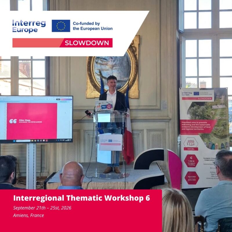 SlowDown ITW6 22-24 settembre 2026 ad Amiens, Francia
