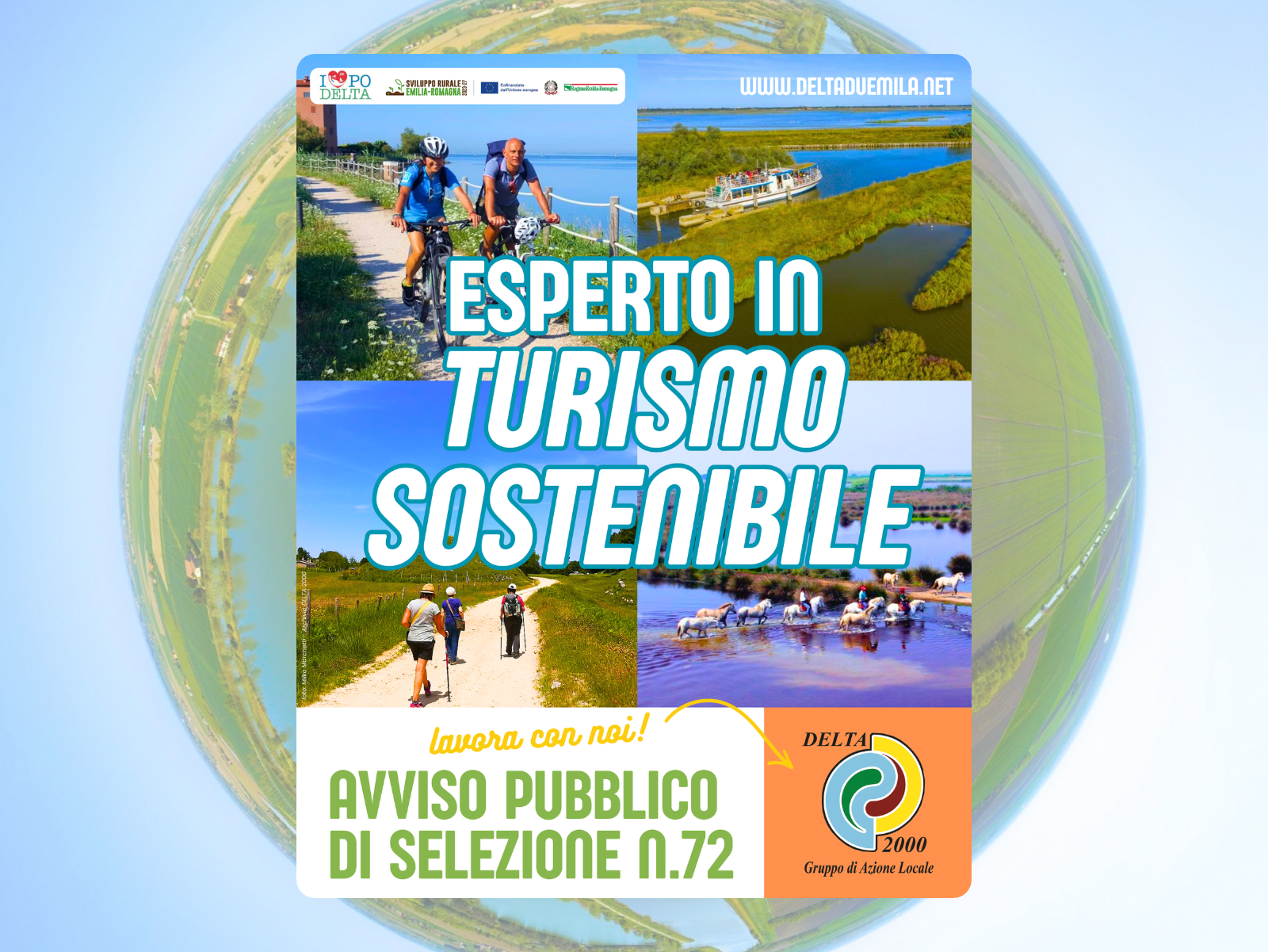 Avviso Pubblico GAL DELTA 2000 n.72 - Selezione Esperto "Turismo Sostenibile"
