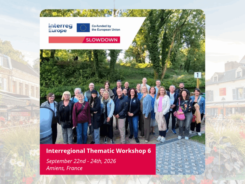 SlowDown ITW6 22-24 settembre 2026 ad Amiens, Francia