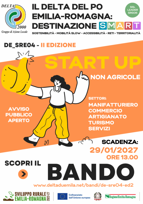 Bando GAL DELTA 2000 DE_SRE04 "Start up non agricole" II ed.