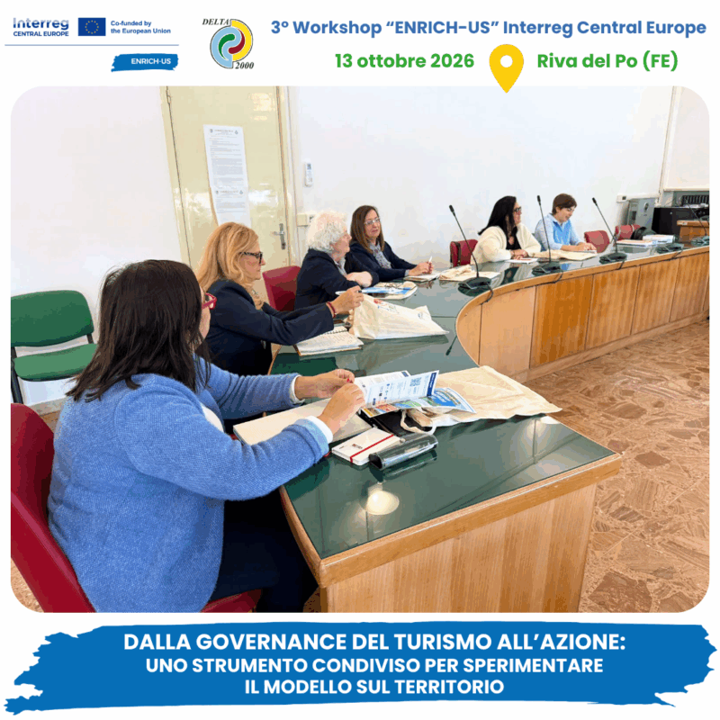 Svolto 3° Workshop ENRICH-US 13 ottobre 2026 a Riva del Po - Berra FE