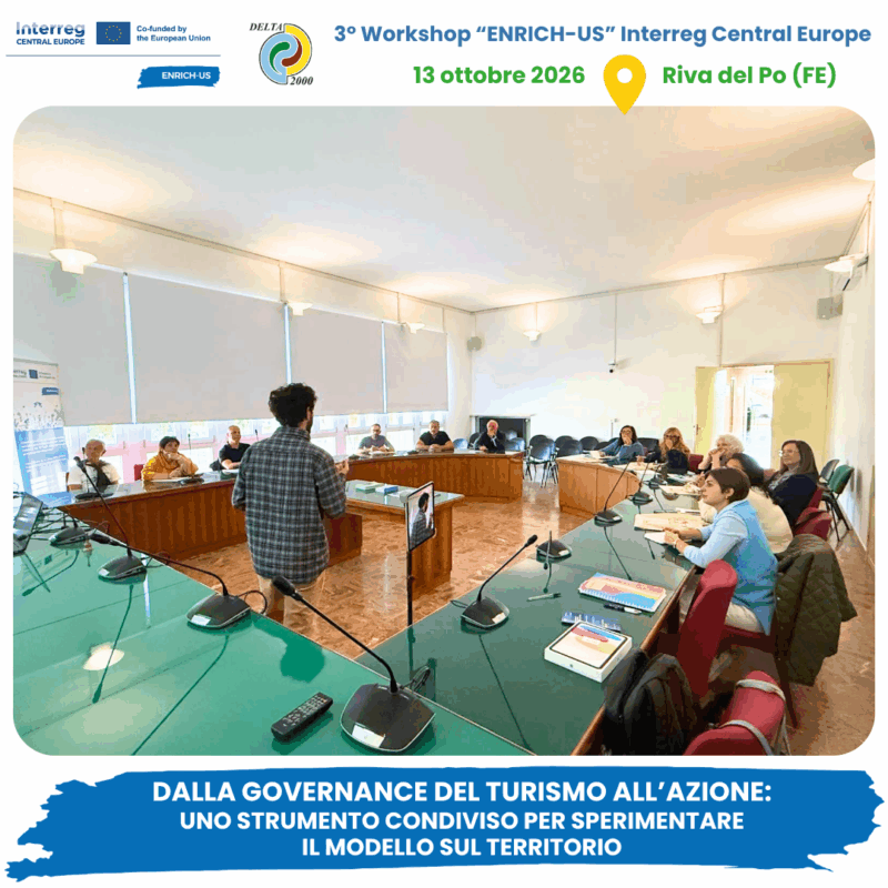 Svolto 3° Workshop ENRICH-US 13 ottobre 2026 a Riva del Po - Berra FE