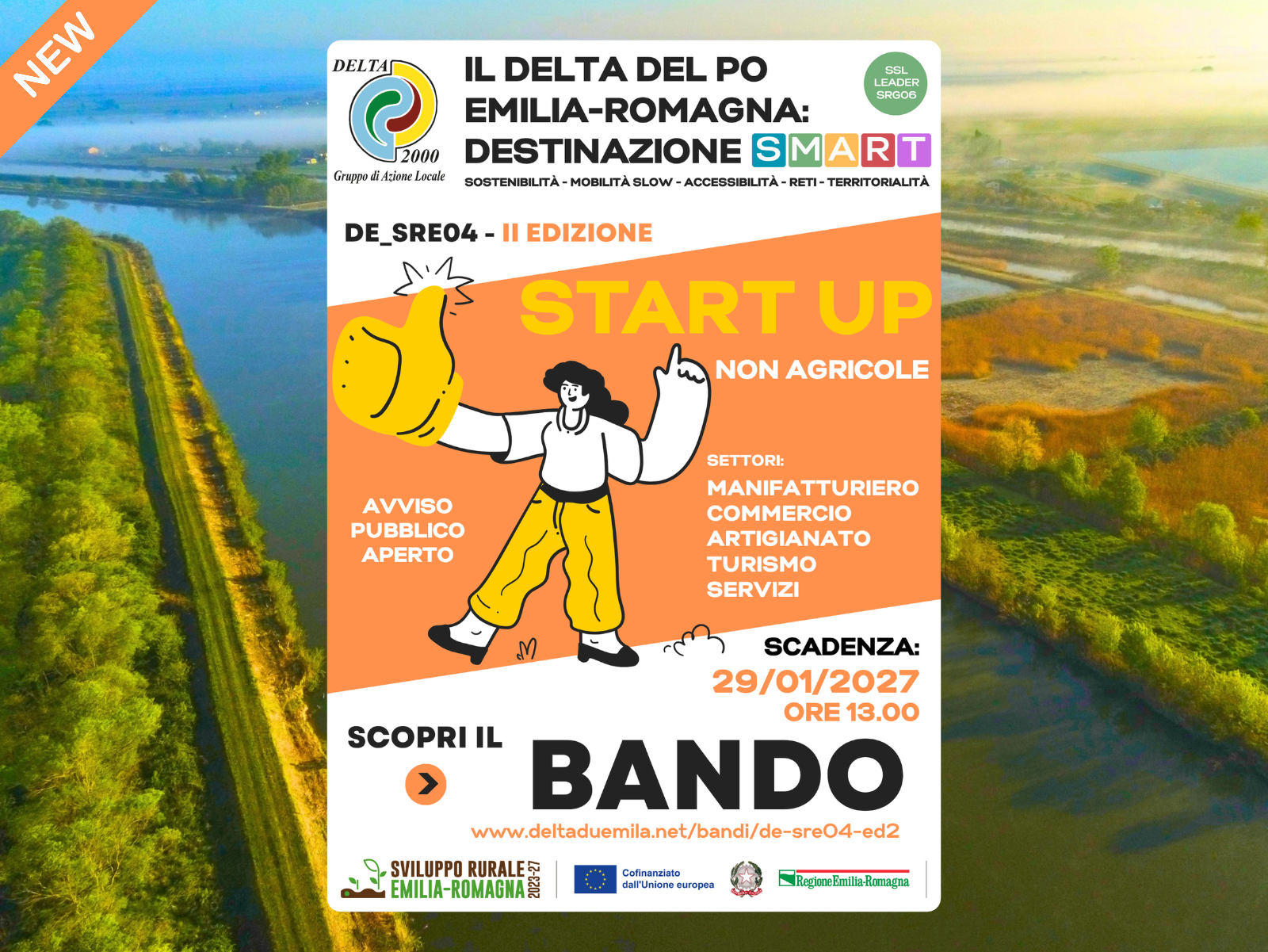 news sito bando de_sre04 start up non agricole ii ed