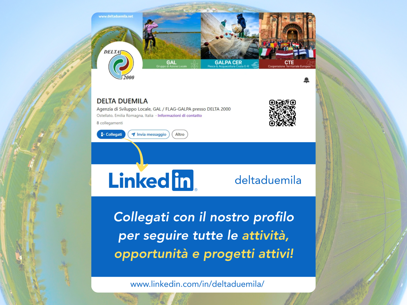 Collegati al nuovo profilo Linkedin di DELTA 2000