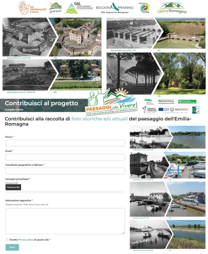 CONTRIBUISCI CON LE TUE FOTOGRAFIE AL PROGETTO “PAESAGGI DA VIVERE”!