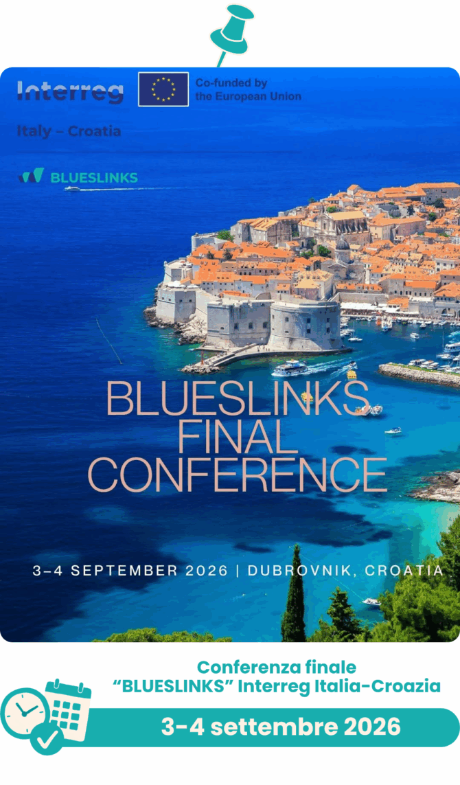 Conferenza finale BLUESLINKS IT-HR 3 e 4 settembre 2026 a Dubrovnik in Croazia